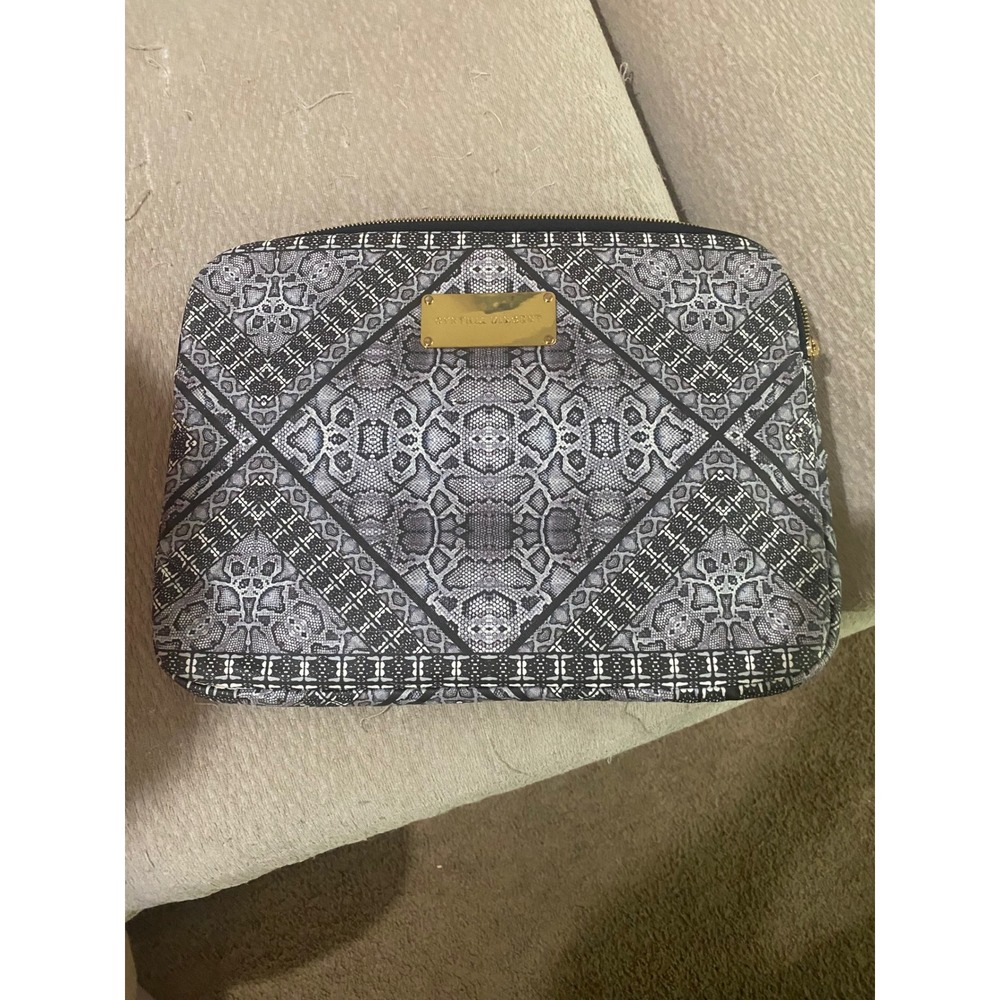 Grey Womens Cynthia Vincent Snakeskin Print Laptop Sleeve Case